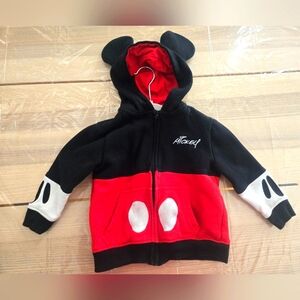 Disney Parks Mickey Mouse Hoodie XXS - Black and Red